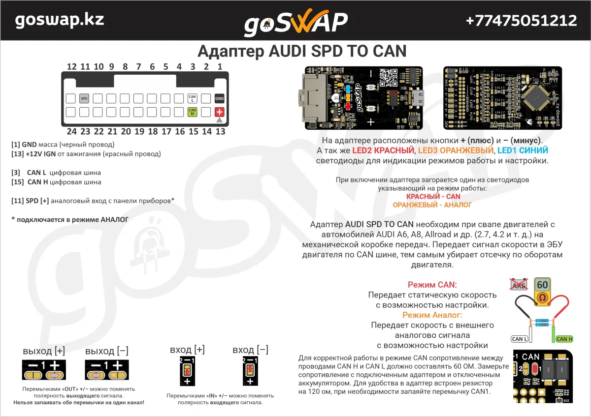 AUDI SPD TO CAN — page 1 of 2
