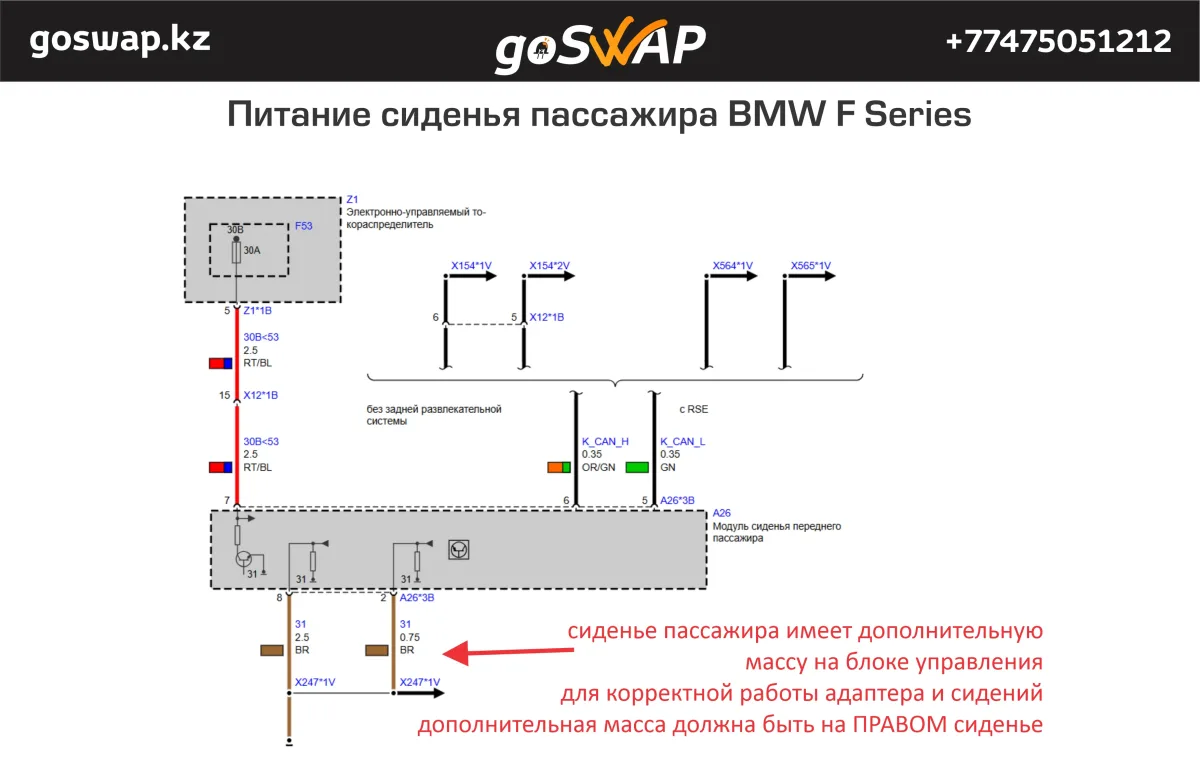 Адаптер сидений BMW F Series LIN - NISSAN — лист 4 из 6