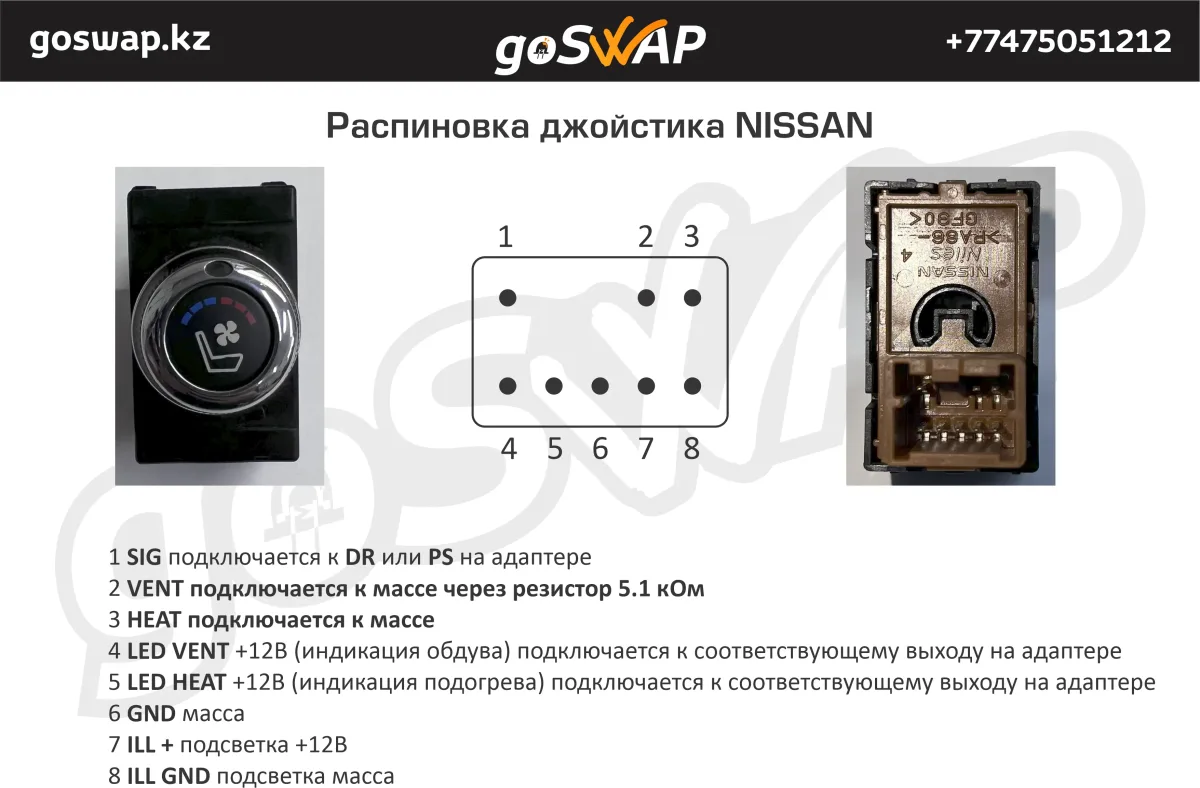 Адаптер сидений BMW F Series LIN - NISSAN — лист 6 из 6
